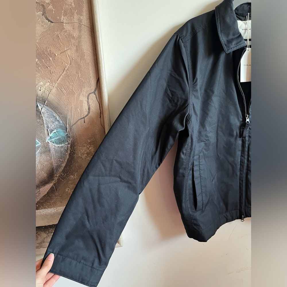 NWT EVERLANE Men’s The Filled Harrington Jacket - Med - Cotton Blended - Picture 8 of 15